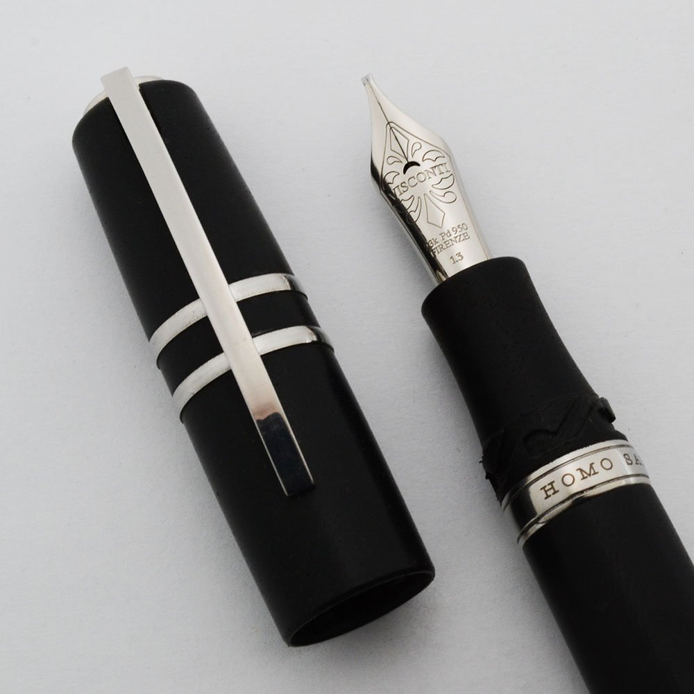 Visconti HomoSapiens マリーンスティール オーバーサイズ Visconti Homo Sapiens Steel Age Fountain Pen - Oversize, Lava